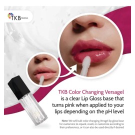 Base De Brillo Labial Tkb Color Cambiante Versagel Transpare