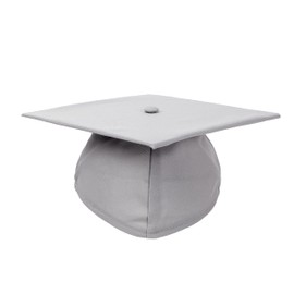 Newrara Graduation Unisex Matte Adult Graduation Cap with Tassel (Grey)