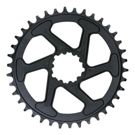 DJC Bike Chainring Direct Mount 6mm Offset Round Chainring for Sram GXP Interface Crankset Aluminum Lightweight 30 32 34 36 38 Tooth(Round 38T)