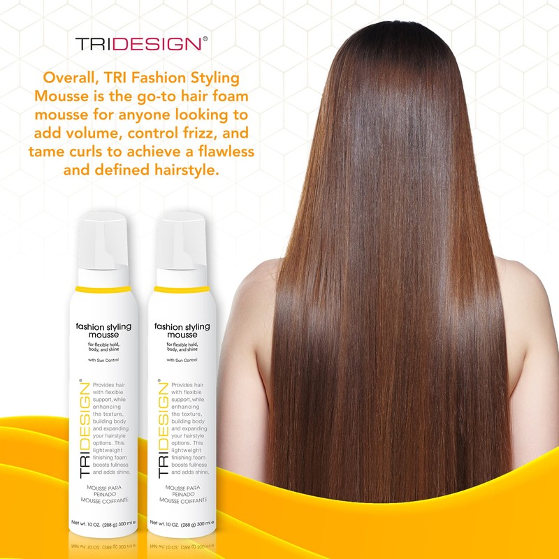 TRI Fashion Volumizing Mousse for Wavy Hair - Taming Curls,