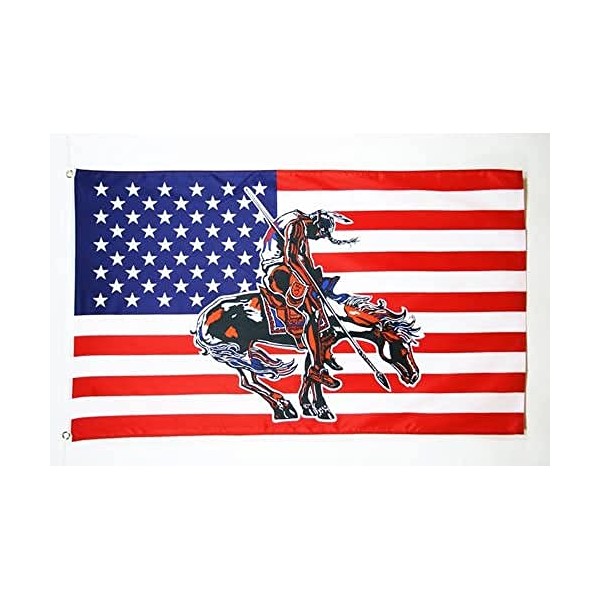 AZ FLAG - Flagge Usa Mit Pferd - 150x90 cm