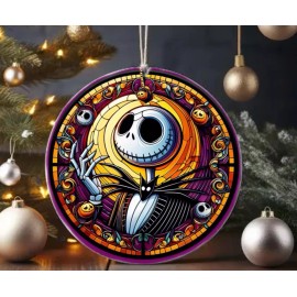 National Ceramic Keepsake Jack Skeleton,  Nightmare Before Christmas Movie Ornament  3In,