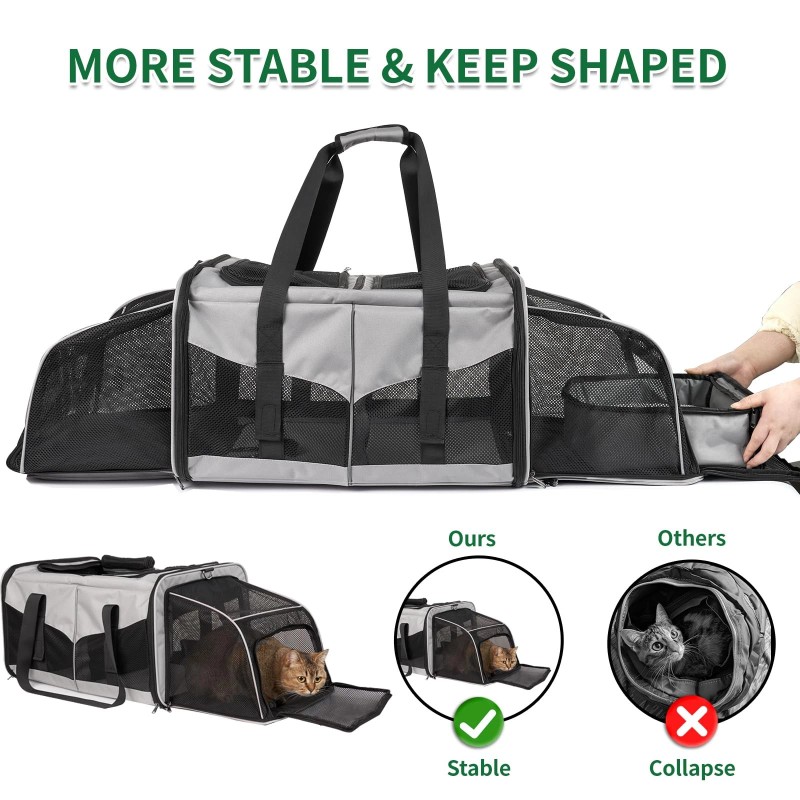 Inrlkit Cat Carrier with Litter Box - Cat Carrier for