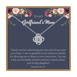 Ieftop Necklaces for Women Gifts, CZ Love Knot Necklace Anniversary Jewelry Gifts Necklace Valentines Day Birthday Christmas Gifts for Women