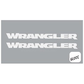 Decal Mods Wrangler Hood Decal Sticker fits Jeep Wrangler YJ (1986-1995) [White Gloss] SJ4T7