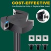 BALUGAEA CNC Spoilboard Surfacing Router Bit 12mm Shank 59mm Diameter,