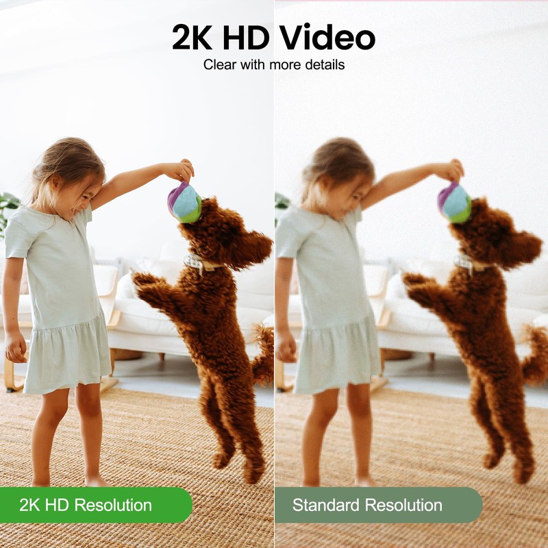 INFIYA 2K Baby Camera-WiFi Home Security Cameras Indoor via One-Tap