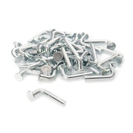 QWORK Pallet Rack Drop Pin, Heavy Duty J Bolt Safety Universal Pins, Pack of 50, M7x30mm