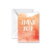 Paper Frenzy Watercolor Appreciation Thank You Note Cards and White
