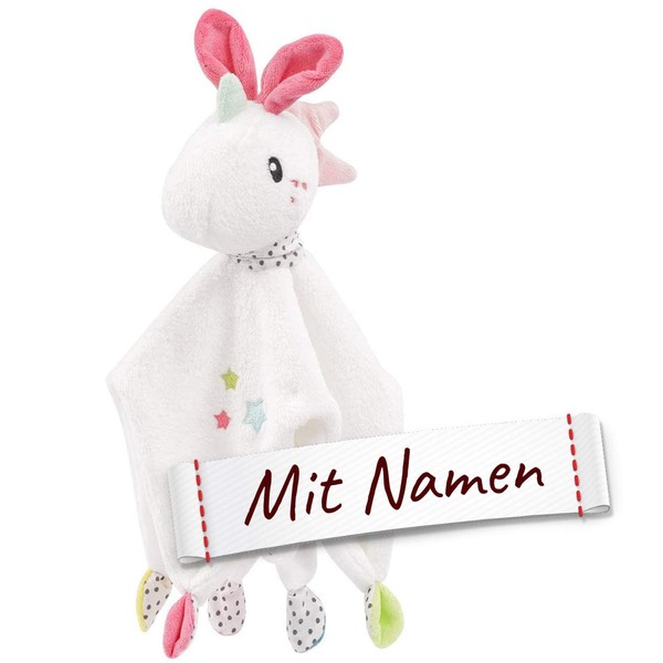 LALALO FEHN Comforter Unicorn with Embroidered Name, Baby & Toddler,