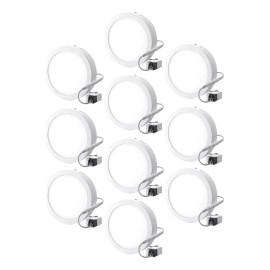 Importeek 10pz Lampara Techo Luz Led Moderna Sobreponer Empotrable 24w