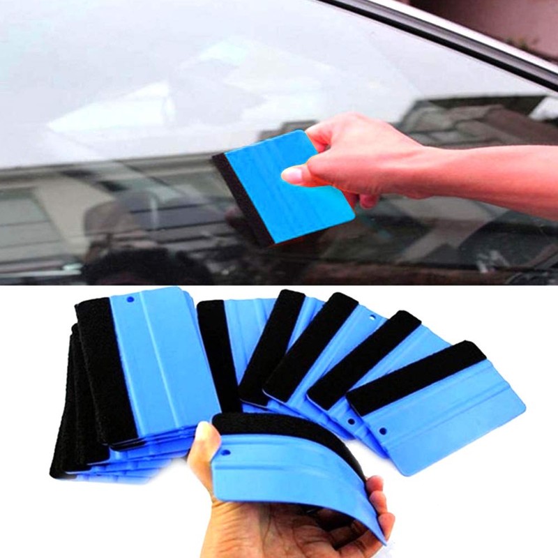 Eachbid Scraper for Wrapping Car Film with Felt Scraper for