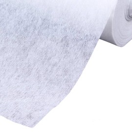 Lightweight White Iron-On Fusible Interfacing - 75cm Wide, Sold by The Metre