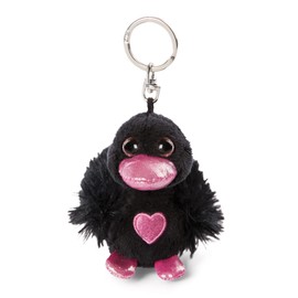 NICI 48261 Keyring Love Swan Black 8 cm Green