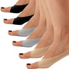 Flammi 3/6 Pairs Women Peep Toe Liner Socks No Show