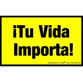 Your Life Matters! | Gospel Tracts | Spanish | Size (3"x5") | Pack of 50