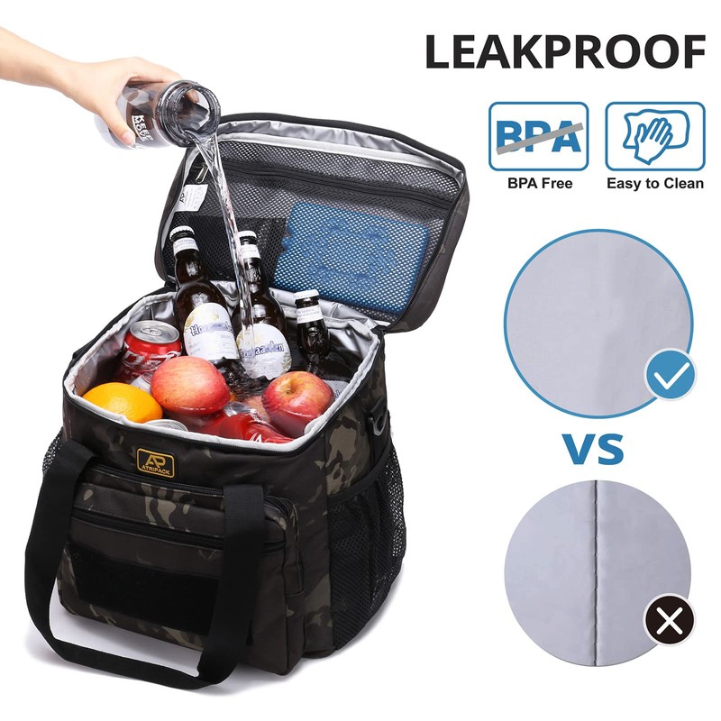 Lunch Box for Men, Tactical Lunch Bag MOLLE Webbing Leakproof