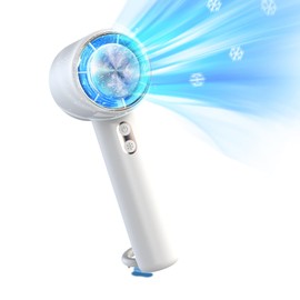 SAVIOR COOL Portable Handheld Cooling Fan, 2 IN 1 Turbo Hand Fans, High-Speed Mini Air Conditioner with 13000RPM, Portable Fan for Travel Outdoor, Gifts for Women & Men