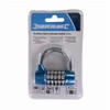 Silverline 425105 Zinc Alloy 5-Digit Combination Padlock 7 mm