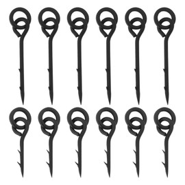 eMagTech Pack of 30 Boilie Spikes with Ring Bait Screw 10 mm/15 mm with Round Connection Loop Swivel Bait Spikes Maggot Spike for Carp Barber Fishing Terminal Tackle Accessories