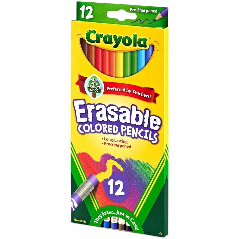 Crayola® Erasable Colored Pencils, Pack Of 12 Pencils