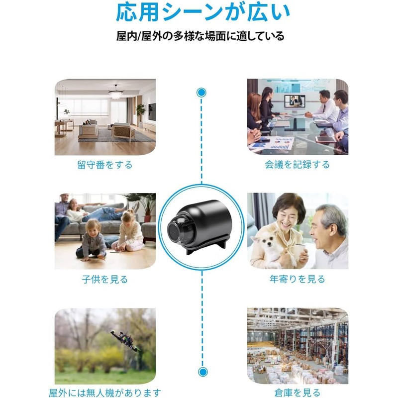 Smallest Spy Camera, WiFi Small Nanny Camera, Mini HD 1080P