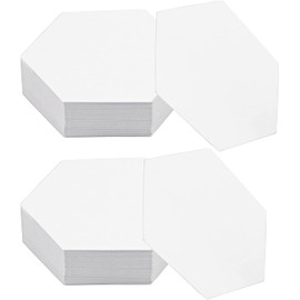 KIPTVO 200PCS Hexogon Shape Tiles, 1 Inch Quilting Hexagon Paper Templates, Patchwork Templates, Paper Piece Templates, for Quilting English Paper Piecing Templates Quilting Templates Craft