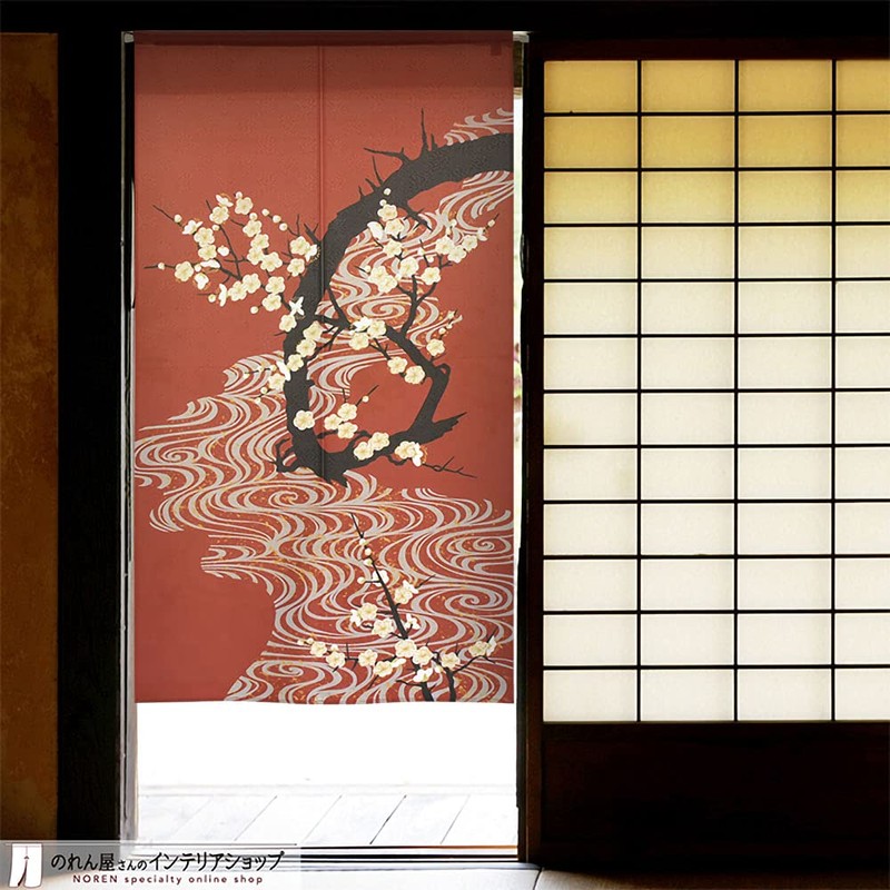 Noren Workshop 95134 Noren Japanese Style Stylish Modern Tapestry Blindfold