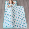 Biloban Toddler Nap Mat with Pillow and Blanket for Preschool