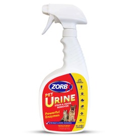 ZORBX Pet Urine Stain and Odor Remover Spray 24 FL Oz - Dog, Cat Urine Enzyme Odor Destroyer - Perfect Solution for Unpleasant Urine Odor and Stain Remover - Hardwood Floors & Carpet Cleaner