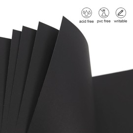 RECUTMS Small Scrapbook Albums with Photo Pocket 6x6 Inches Scrapbooks Photos Album Pack of 1 Coloured Pen DIY Cover Pages Ribbon Decoration for Wedding Christmas (Black)