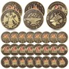 Landical 24 Pcs Dumpster Fire Challenge Coin Sets Christmas Employee