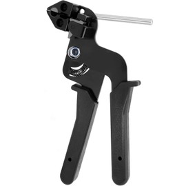 Tightening Tool, Dedicated Tool for Fastening Stainless Steel Cable Ties, Tie Gun, Stainless Steel Band Binding Tool, Deecam Cable Tie Tool, Used for Tightening and Cutting Metal Cable Ties