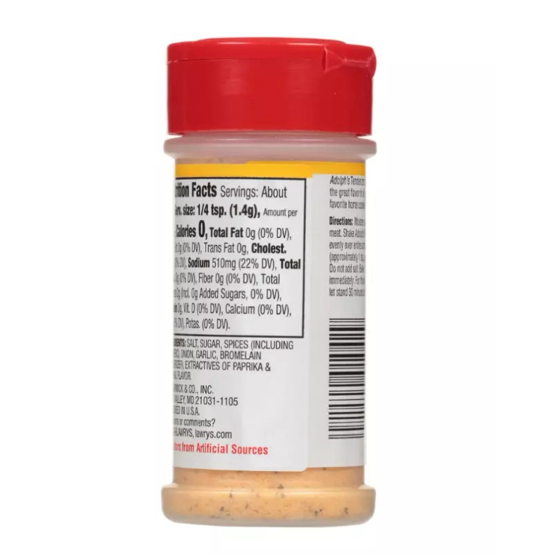 Adolph's Seasoned Tenderizer, 3.5 oz x 2 Bottles