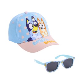 BlueY Baseball Cap and Sunglasses for Boys and Girls, UV Protection Sunglasses, Summer Kids Baseball Cap