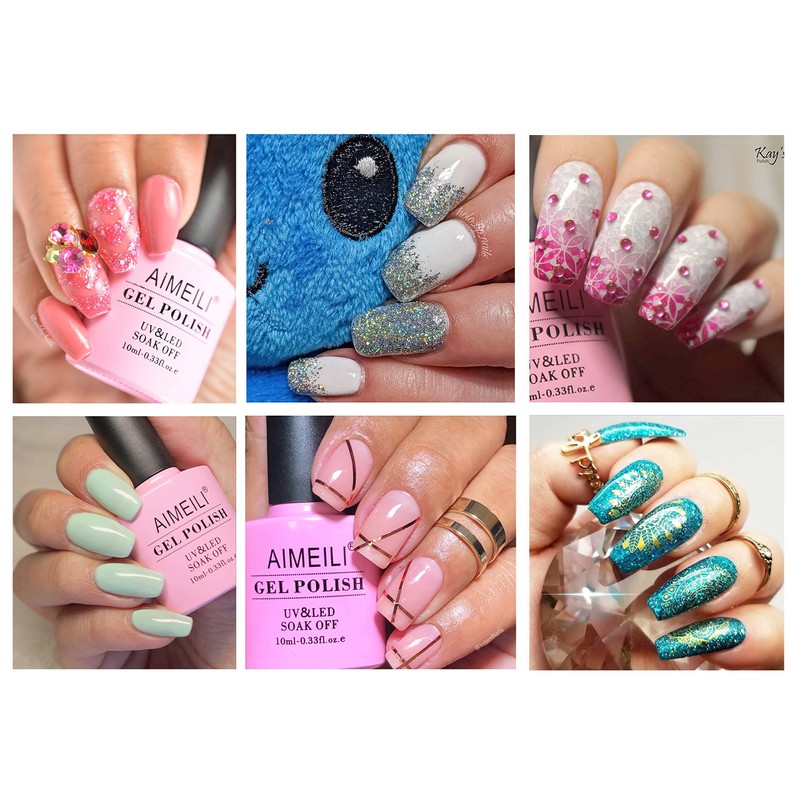 AIMEILI No Wipe Top Coat Soak Off U V LED