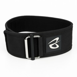 Lifting Belt, Quick Type, Training Belt, Width 3.9 inches (10 cm), Muscle Training, Abdominal Pressure Support, Unisex, Black (Large)