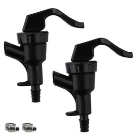 MRbrew Picnic Faucet, 2 Pieces Plastic Draft Beer Dispensing Spigot Keg Tap for Home Brewing Kegging Cornelius Corny Hose Tubing Line