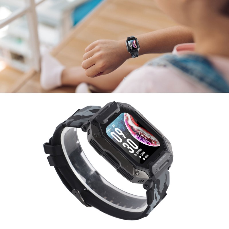 Kids Fitness Tracker Watch Waterproof 380mAh Battery 24 Sports Modes
