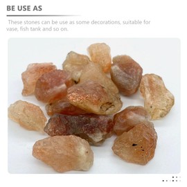 Healeved 2 Pcs Sunstone Saw Desktop Yoga Stone Healing Stone Chakra Yoga Polished Color Garden Landscaping Stone Gemstone Seven Color Chakra Stones Natural Stone