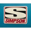 Simpson Racing Gear. sticker *Glossy* Approx Size: 3.15”X 2.66” Self Adhesive.