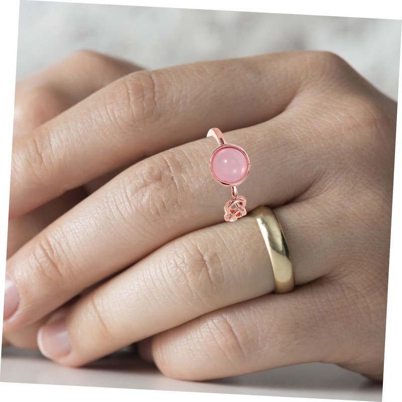 FOMIYES 5sets Moonstone Ring for Women Engagement Jewelry Lightweight and