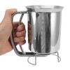 NDNCZDHC 1L Stainless Steel Pancake Batter Dispenser, Handheld Pancake Pourer