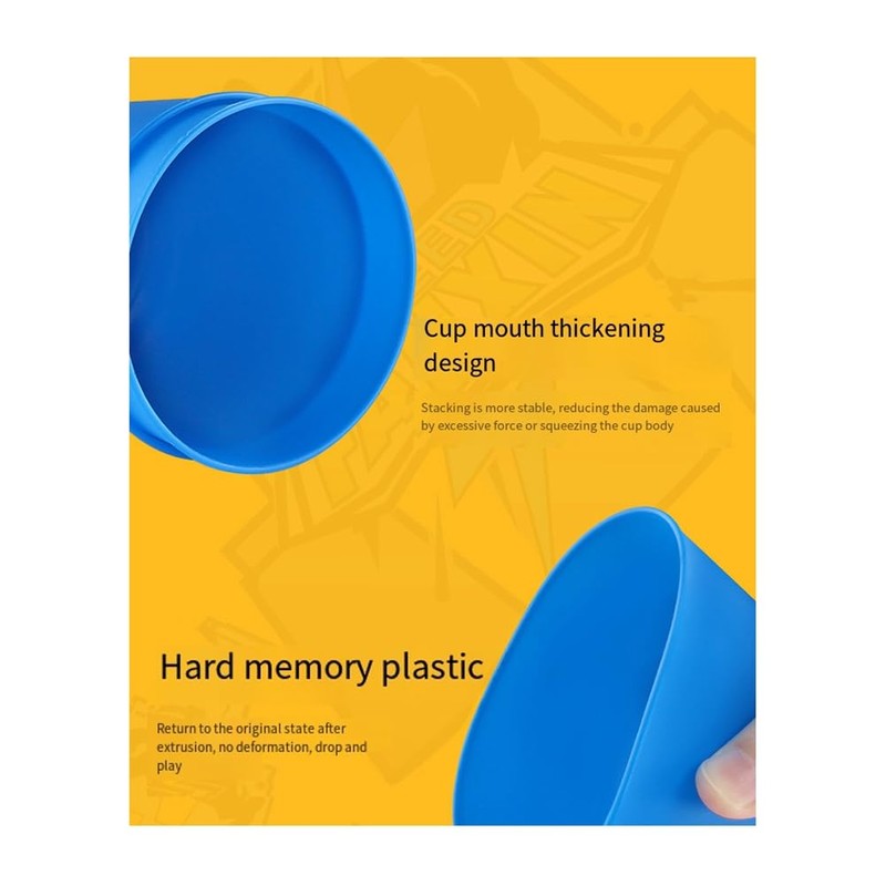 Synpinya 12Pcs Kid Quick Stacking Cups Set Mini Speed Training