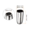 sourcing map 20Pcs Metal Bell Stopper, 3mm Conical Cord Ends