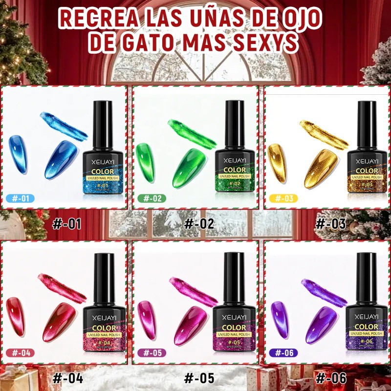Brillo Reflectante 9d Esmalte Ojo Gato Gel Ojo Gato Diamante