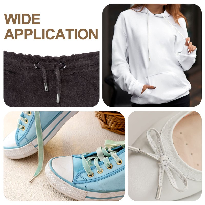 uxcell Shoelace Tips, 4pcs - Alloy Shoe Lace Ends Tips,