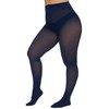 CozyWow Plus Size Tights for Women 80D Soft Solid Color