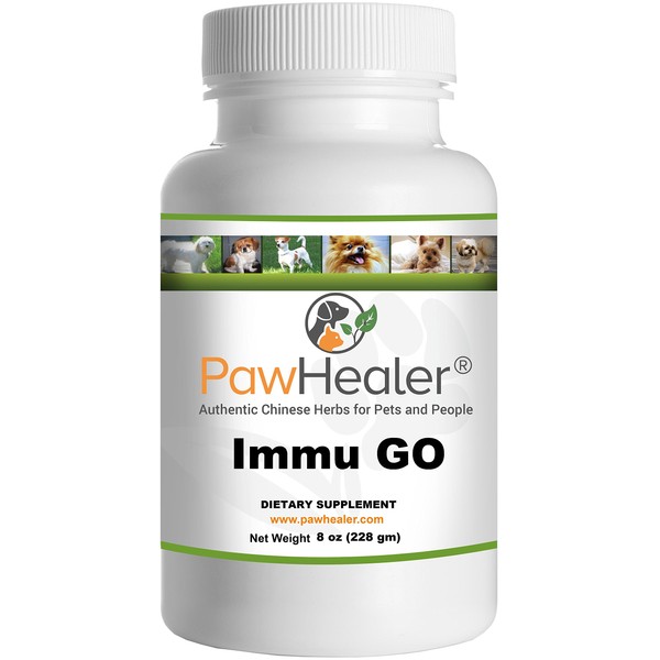 PawHealer Immune Support - Immu G.O. - Glandular Organs - 228 Grams Powder (8 oz) - for Dogs & Pets
