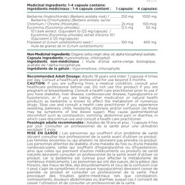Platinum Naturals - Berberine 4x 60 Vegan Liquid Capsules - Berberine Glucose Support Supplement - Supports Heart Health, Normal Cholesterol Levels and Cardiovascular Health - Made with Omega Absorb